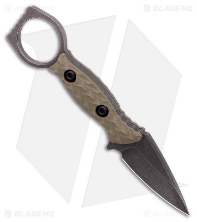 Toor Knives Viper Fixed Blade Knife Covert Green G-10 (2.65" Black SW) - Image 2