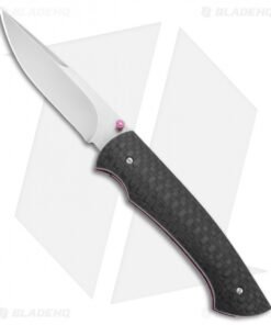 Tuch Knives Sparrowhawk D/A Automatic Knife Carbon Fiber/Purple (2.8" Mirror)
