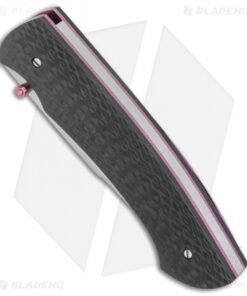 Alternative view of Tuch Knives Sparrowhawk D/A Automatic Knife Carbon Fiber/Purple (2.8" Mirror)