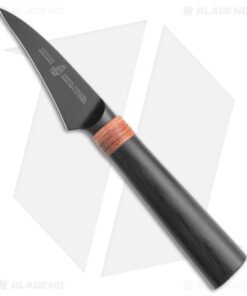 Tuo Cutlery Dark Knight 2.5" Bird Beak Knife Black Pakkawood (Black)