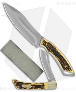 Uncle Henry 2-Piece Fixed/Folder Tin w/ Sharpening Stone