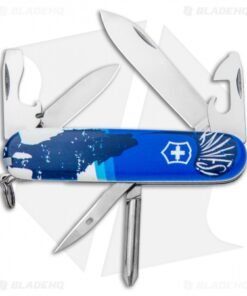 Victorinox Swiss Army Knife Tinker Blade HQ Blue Crazy Wolf "Lobo Loco"