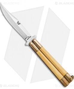 Vintage Bali-Song USA Jody Samson Butterfly Knife Ivory Micarta (4.3"Satin)