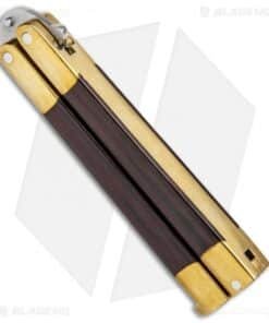 Alternative view of Vintage Bali-Song USA Jody Samson Butterfly Knife Micarta/Brass (3.3" Satin)