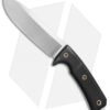 Wallace Edged Tools SPEAR 1 Fixed Blade Knife Black G-10 (5.75" Satin)