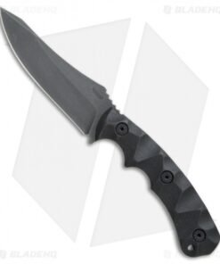 Wilmont Knives Persian Fixed Blade Knife Black G-10 (4.125" Acid SW)