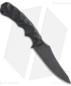Alternative view of Wilmont Knives Persian Fixed Blade Knife Black G-10 (4.125" Acid SW)