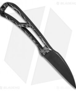 Alternative view of Winkler Knives Neck Knife Fixed Blade Etched Scarring (3.125" Black KG)