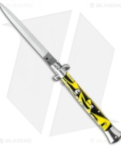 SKM AB 11" Italian Stiletto Automatic Knife Killer Bee (5" Satin Dagger)