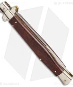 Alternative view of AGA Campolin 13" Snake Wood Automatic Knife Italian Stiletto (Bayonet Plain)