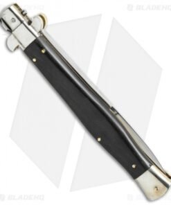 Alternative view of AGA Campolin 13" Picklock Automatic Italian Stiletto Ebony Wood (6" Satin Bayo)