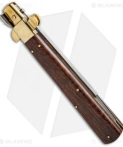 Alternative view of AGA Campolin 13" Italian Frosolone Automatic Brass/Snakewood (6.5" Bayonet)