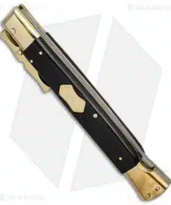 Alternative view of AGA Campolin 13" Bat Swinguard Automatic Brass/Ebony Wood (5.75" Satin Kriss)