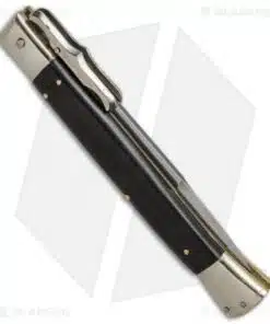 Alternative view of AGA Campolin 13" Bat Swinguard Automatic Knife Ebony Wood (5.75" Satin Bayonet)