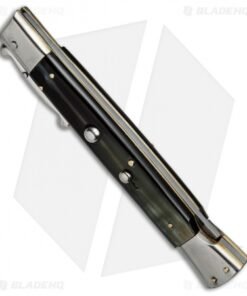 Alternative view of AGA Campolin 13" Swinguard Automatic Knife Dark Horn (5.75" Satin Dagger)