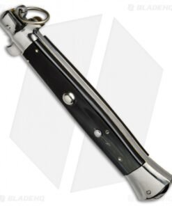 Alternative view of AGA Campolin 15" Ring Pull Automatic Italian Stiletto Dark Horn (7" Satin Bayo)