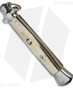 Alternative view of AGA Campolin 15" Ring Pull Automatic Italian Stiletto Honey Horn (7" Satin Bayo)