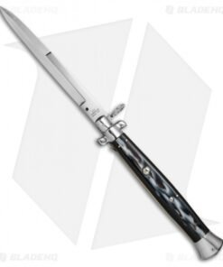 AGA Campolin 18" Ring Pull Automatic Italian Stiletto Sim Horn (8" Satin Bayo)