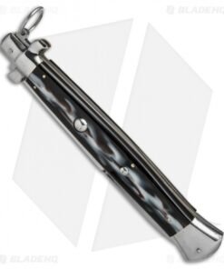 Alternative view of AGA Campolin 18" Ring Pull Automatic Italian Stiletto Sim Horn (8" Satin Bayo)