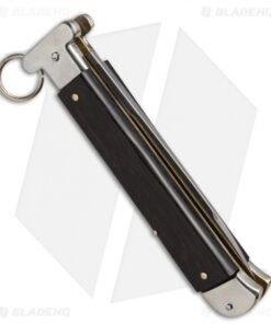 Alternative view of AGA Campolin 9" Francese Ring Pull Automatic Ebony Wood (3.7" Satin Flat)