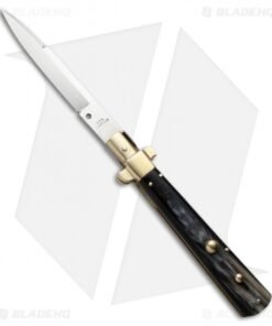 AGA Campolin 11" Frosolone Pick Lock Stiletto Automatic Knife Brass