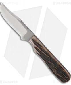 Anza Knives 23-AJB Fixed Blade Burnt Amber Bone (2.75" Satin)