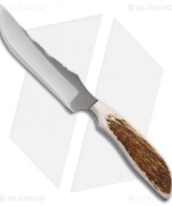 Anza Knives 709-FE Fixed Blade Knife Full Elk (4.5" Satin)