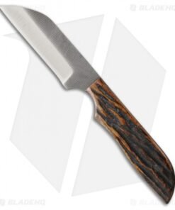 Anza Knives WK-4AJB Fixed Blade Knife Amber Jigged Bone (3" Satin)