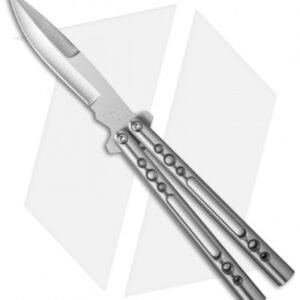 Rare Balibalistic Custom Titanium Balisong Butterfly Knife (4.25" Satin)
