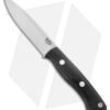 Bark River Knives Aurora Bushcraft Knife Black Canvas Micarta (4.5" Satin)