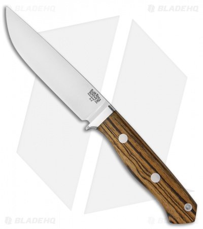 Bark River Camp & Trail Fixed Blade Knife Bocote Wood (5" A-2)