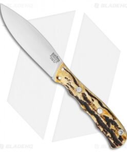 Bark River Canadian Special Fixed Blade Knife Antique Stag (4.25" CPM-3V)