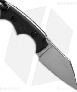 Alternative view of Bastinelli BB Drago Cutter V2 Fixed Blade Neck Knife Black G-10 (2" Stonewash)