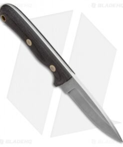 Alternative view of Battle Horse Knives Pit Bull Fixed Blade Knife Black Micarta (3.5" Satin) BHK