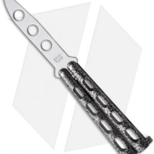 Bear & Son 113TR Small Butterfly Knife Trainer w/ Silver Vein (3.3" Satin Dull)