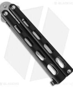 Alternative view of Bear & Son 113B Small Butterfly Balisong Knife Black Textured (3.3" Satin)