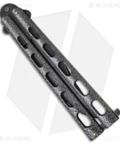 Alternative view of Bear & Son 114D Large Butterfly Knife Silver Vein (4.25" Damascus)