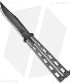 Bear & Son 114D Large Butterfly Knife Silver Vein (4.25" Damascus)