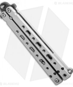 Alternative view of Bear Ops Damascus Dagger Butterfly Knife Silver (4.5" Damascus) B-500-LD-36008