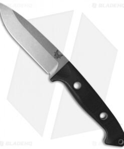 Benchmade 162 Bushcrafter Sibert Knife Black G-10 (4.43" Stonewash) 162-1501