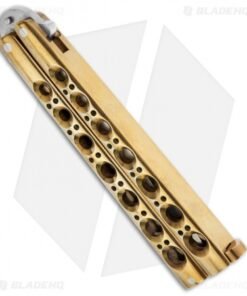 Alternative view of Rare Bali-Song USA Samson Spanish Bowie Brass Handle Butterfly Knife
