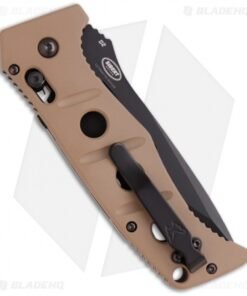Alternative view of Benchmade 2750 Adamas Automatic Knife w/ Tan Handle (3.82" Black Serr) 2750SBKSN