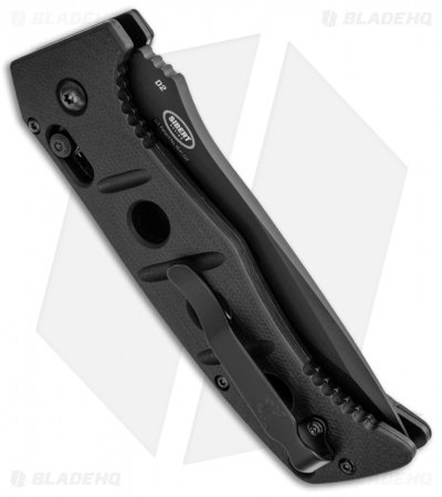 Benchmade 2750 Adamas Automatic Knife w/ Black Handle (3.82" Black Serr) 2750SBK - Image 2