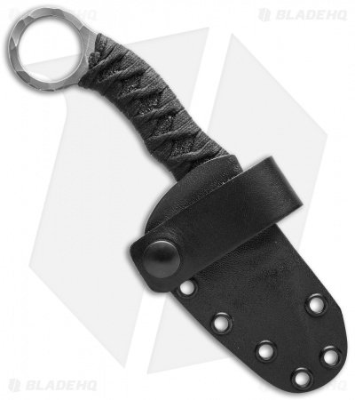 Borka Blades SRambit Fixed Blade Knife Katana Style Wrap (3" Stonewash) - Image 2