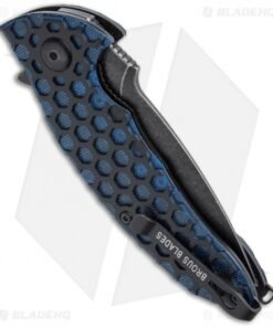 Alternative view of Brous Blades Custom Caliber Knife Black/Blue G-10 (3" Acid Wash) Exclusive