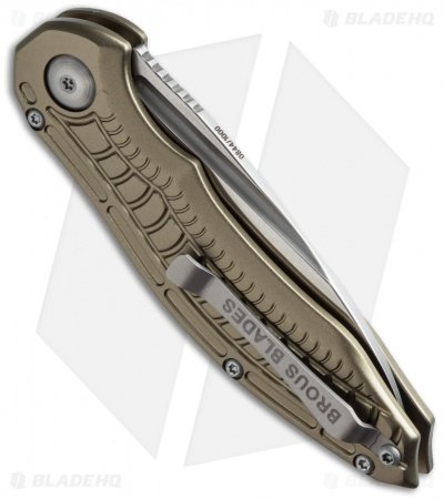 Brous Blades Bionic Automatic Knife Bronze (3" Satin) - Image 2