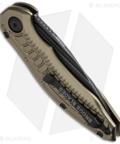 Alternative view of Brous Blades Bionic Automatic Knife Bronze (3" Acid Stonewash)