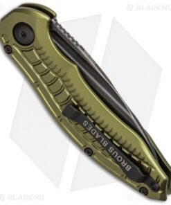 Alternative view of Brous Blades Bionic Automatic Knife OD Green (3" Acid Stonewash)