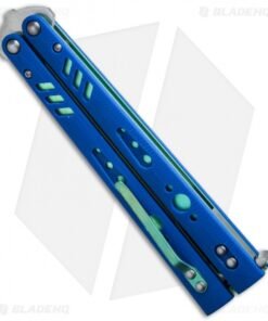 Alternative view of BRS Premium Replicant ALT Balisong Butterfly Knife Blue G-10/Green Ti (4.5" SW)