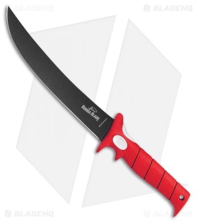 Bubba Blade 15" Flex Fillet Fixed Blade Knife Red Rubber (9" Black)